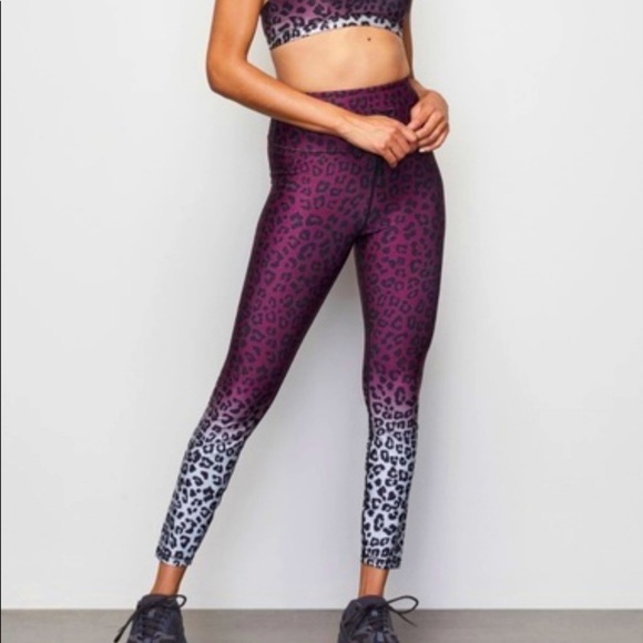 Good American Clinched ombré leopard legging NWT - Picture 1 of 6